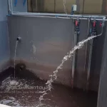 Input limbah industri IPAL industri pabrik minuman di semarang