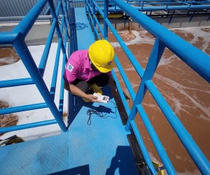 Monitoring aerasi 1 ipal wwtp PT.Sumbersari Mekar Perkasa